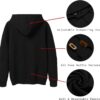 COOFANDY Mens Hoodies Pullover Casaul Long Sleeve Drawstring Waffle Knit Hooded Sweatshirt with Kanga Pocket