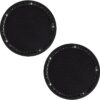 SUNCARACCL Car Cup Holder Coaster, 2 Pack Universal Bling Vehicle Insert (2.75" Diameter), Crystal Rhinestone Car Interior Accessories (Black with Black Diamond).