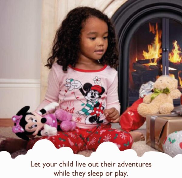 Disney 2-Piece Snug-fit Cotton Holiday Pajama Set, Soft & Cute for Kids