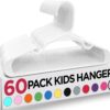 Utopia Home 60 Pack Kids Hangers - 11.5 Inch Plastic Baby Hangers for Closet - Childrens Hangers for Clothes & Infant Hangers for Closet (White)