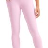 CRZ YOGA Girls Butterluxe Athletic Leggings with Pockets - High Waist Lounge Kids Teen Pants Yoga Active Dance Running Tights