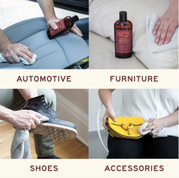 Leather Honey Leather Conditioner, Non-Toxic & Made in the Usa Since 1968. Protect & Restore Leather Couches & Furniture, Car Interiors, Boots, Jackets, Shoes, Bags & Accessories. Safe for Any Colors