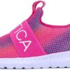 Nautica Girls' Slip-On Sneaker - Athletic Running Kids' Shoe for Walking, Running, Tennis, and Sports (Toddler/Little Kid)