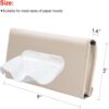 Car Tissue Holder, Sun Visor Napkin Holder, Car Mask Holder for Sun Visor, Masks Dispenser for Car, Car Tissue Box with Tissue Refill (Beige)