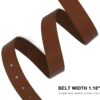 Earnda Leather Belts for Women Casual Fashion Waist Belt with Liquid Shapes Gold Buckle for Jeans Pants Dresses