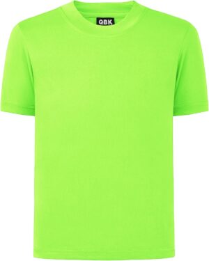 QBK 4T to Youth Neon Shirt Kids UPF 50+ Dry Fit Athletic Short Sleeve T Shirts for Boys and Girls