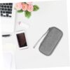 Portable External Hard Drive Storage Case Multi Purpose Organizer for Data Cables Earphone Accessories and Electronic Gadgets Grey Travel Cable Organizer Bag