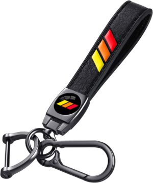 Leather Car Key Chain Metal Car Keyring Accessories, Keychain Keyring Family Present Car Accessories