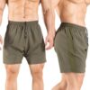 Men's 5" Running Shorts 2 Pack Quick Dry Athletic Workout Gym Shorts with Zipper Pockets