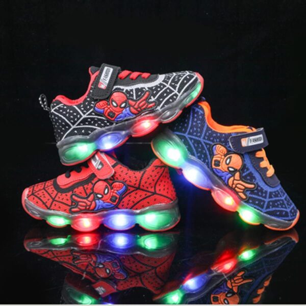 RAYCHY Children's Casual Shoes Boys Breathable Non-Slip Light Sneakers Unisex Luminous Sneakers for Girls Sport Running Shoes