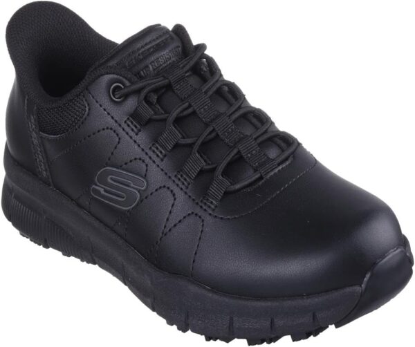 Skechers Women's Work Hands Free Slip Ins Nampa-Cottonbud Bungee Athletic Sr Food Service Shoe