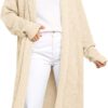 LILLUSORY Long Cardigan Sweaters for Women Fall Trendy Oversized Open Front Winter Coat