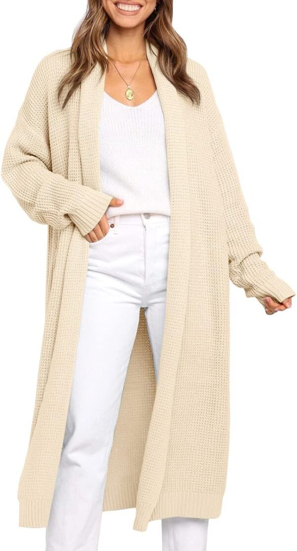 LILLUSORY Long Cardigan Sweaters for Women Fall Trendy Oversized Open Front Winter Coat