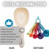 Food Digital Measuring Spoon Scoop Scale, Electronic Measuring Scale Spoon | LCD Display, 5 Measurement Units, Accurate Kitchen Gadget for Cooking, and Pet Dog Cat Food Cup Spoon Scale - White Color