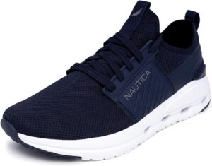 Nautica Mens Running Sneakers Sport Fashion Lace-Up Athletic Soft Shoes for Gym Tennis Men – Cushioned, Breathable, Lightweight & Comfortable