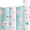 Car Tissue Holder with Facial Tissues Bulk - 4 PK Car Tissues Cylinder, Tissue Holder for Car, Travel Tissues for Car Cup Holder, Refill Car Tissue Box Round Container