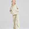 Girls' Clothing Sets 2 Piece Hoodie Long Sleeve Shirts Bell Bottom Cute 2025 Fall Outfits Sweatsuits