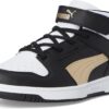 PUMA Unisex-Child Rebound Layup Mid Hook and Loop Sneaker