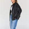 Trendy Queen Womens Leather Jackets Oversized Faux Motorcycle Plus Size Moto Biker Coat Fall Outfits Fashion Clothes 2025