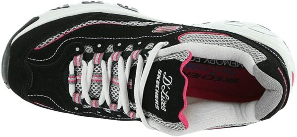 Skechers Women's D'Lites-Life Saver Memory Foam Lace-up Sneaker