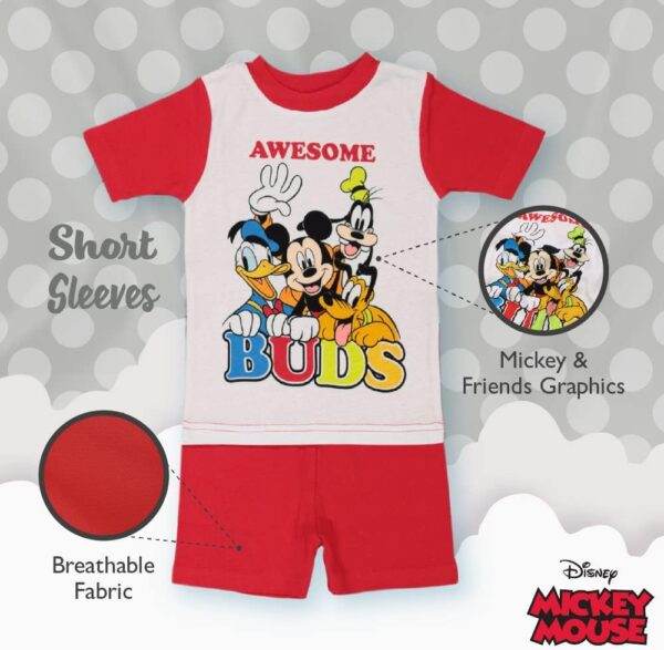 Disney 6-Piece Snug-fit Cotton Pajama Set, Soft & Cute for Kids