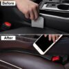 LYCARESUN 2 Pack Car Seat Gap Filler, Universal Car Seat Gap Plug to Fill The Gap Between Seat and Console Stop Things Dropping, Black