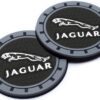 for Jaguar Car Cup Holder Coaster,Cup Holder Insert Coaster for Jaguar XE XEL XF XFL XJ F-PACE F-Type Series,Anti Slip Car Cup Coaster Car Accessories,Black