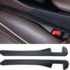 LYCARESUN 2 Pack Car Seat Gap Filler, Universal Car Seat Gap Plug to Fill The Gap Between Seat and Console Stop Things Dropping, Black