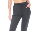 Leggings Depot Women's Relaxed-fit Jogger Track Cuff Sweatpants with Pockets for Yoga, Workout