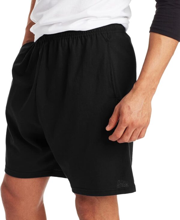 Hanes Men's Athletic Shorts, Favorite Cotton Jersey Shorts, Pull-On Knit Shorts with Pockets, Knit Gym Shorts, 7.5" Inseam