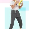 Resinta 4 Pack Toddler and Boys Joggers Sweatpants Kids Pull-On Active Athletic Pants with Drawstring Elastic Waistband