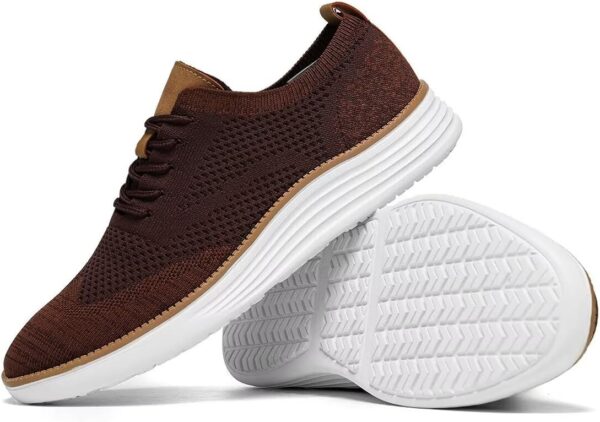 Men's Fashion Dress Sneakers Casual Walking Shoes Mesh Classic Leisure Business Oxfords Comfortable Breathable Lightweight Tennis