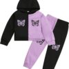 Kid Toddler Girl Clothes - Tie Dye Hoodie Sweatshirt Girl Outfits Pullover Jogger Hooded Sweatpant Set