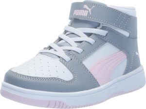 PUMA Unisex-Child Rebound Layup Synthetic Leather Hook and Loop Sneaker