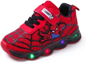 RAYCHY Children's Casual Shoes Boys Breathable Non-Slip Light Sneakers Unisex Luminous Sneakers for Girls Sport Running Shoes