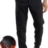 THE GYM PEOPLE Mens' Fleece Joggers Pants with Deep Pockets in Loose-fit Style