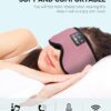 MUSICOZY Sleep Headphones Bluetooth Sleep Eye Mask for Sleeping, Headband Wireless Headphones Sleeping Masks Headphones, Sleep Earbuds for Side Sleepers Men Women with Speakers Cool Tech Gadgets