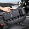 2 PCS Car Seat Gap Filler Organizer Compatible with BMW 1 2 3 4 5 6 7 Series X1 X2 X3 X4 X5 X6 X7 Accessories, Car Seat Crevice Storage Box