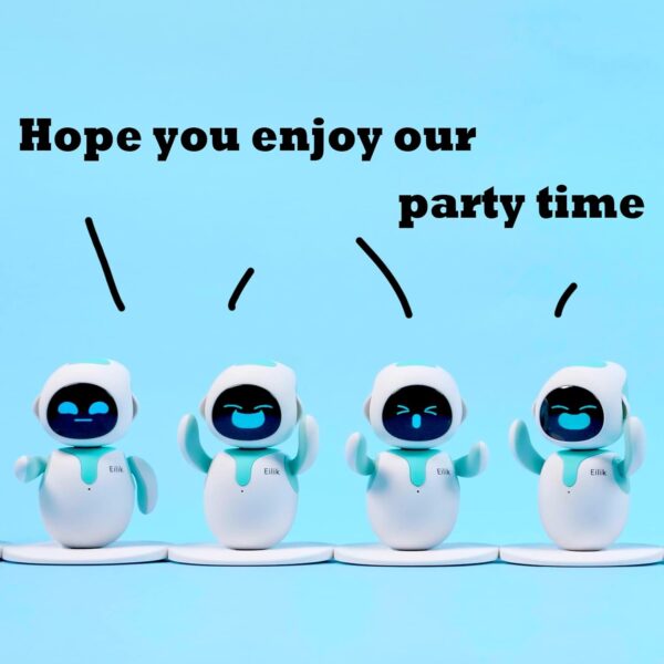 Eilik - Cute Robot Pets Toys with Abundant Emotions, Animations & Mini-Games, Your Perfect Desk Touch Interactive Companion, Holidays & Birthdays Gifts for Girls & Boys.