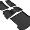 AIPOIL® Floor Mats & Cargo Liner Set for Kia Seltos 2024 2025 (Cargo Liner Only Fit The Upper Layer) All Weather Protection TPE Anti-Slip Automotive Full Set Custom Car Mats Accessories - Black