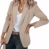 Cicy Bell Womens Casual Blazers Open Front Long Sleeve Work Office Suit Jackets Blazer