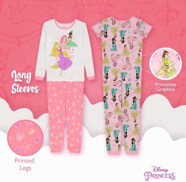 Disney 6-Piece Snug-fit Cotton Pajama Set, Soft & Cute for Kids