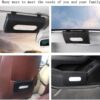 Leather Tissue Holder, Mask Holder, Rectangular Sun Visor Napkin, Mask Dispenser, Premium Car Tissue Box for car, Vehicle (Black)