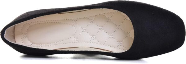 ChaiRong Zhou Women Square Toe Ballets Flats Comfort Slip On Walking Shoes for Driving