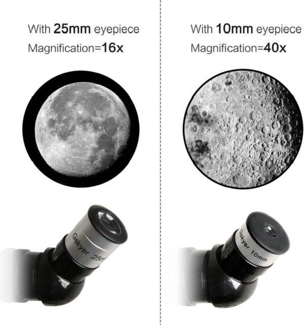 Gskyer Telescope, 70mm Aperture 400mm AZ Mount Astronomical Refracting Telescope for Kids Beginners - Travel Telescope with Carry Bag, Phone Adapter and Wireless Remote.