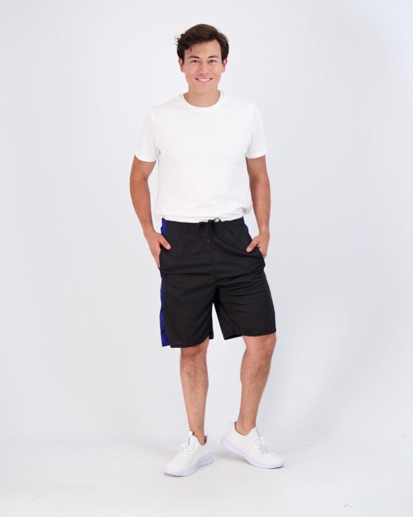 Real Essentials 5 Pack: Men's Mesh Athletic Basketball Shorts Quick Dry Activewear with Pockets