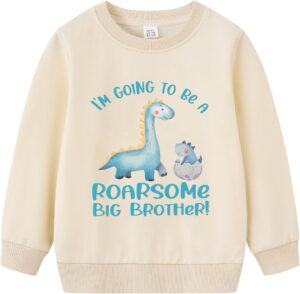 Toddler Boys Big Brother Sweatshirt Kids Long Sleeve Brother Matching Outfit Clothes 2-7 Years