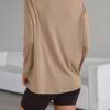 Trendy Queen Womens Oversized Long Sleeve T Shirts 2025 Basic Crewneck Tee Fall Tops Casual Workout Y2K Clothes