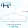 Utopia Home 60 Pack Kids Hangers - 11.5 Inch Plastic Baby Hangers for Closet - Childrens Hangers for Clothes & Infant Hangers for Closet (White)