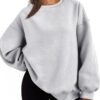 EFAN Womens Oversized Sweatshirts Hoodies Fleece Crewneck Sweaters Casual Tops Comfy Fall Fashion Outfits Winter Clothes 2025